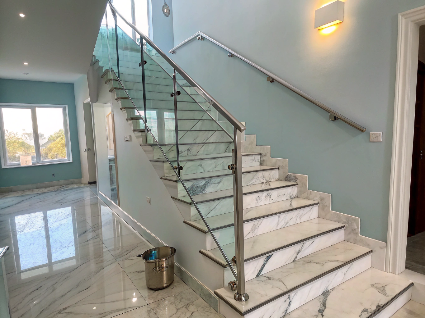 Modern architectural detail of a high-end Florida estate